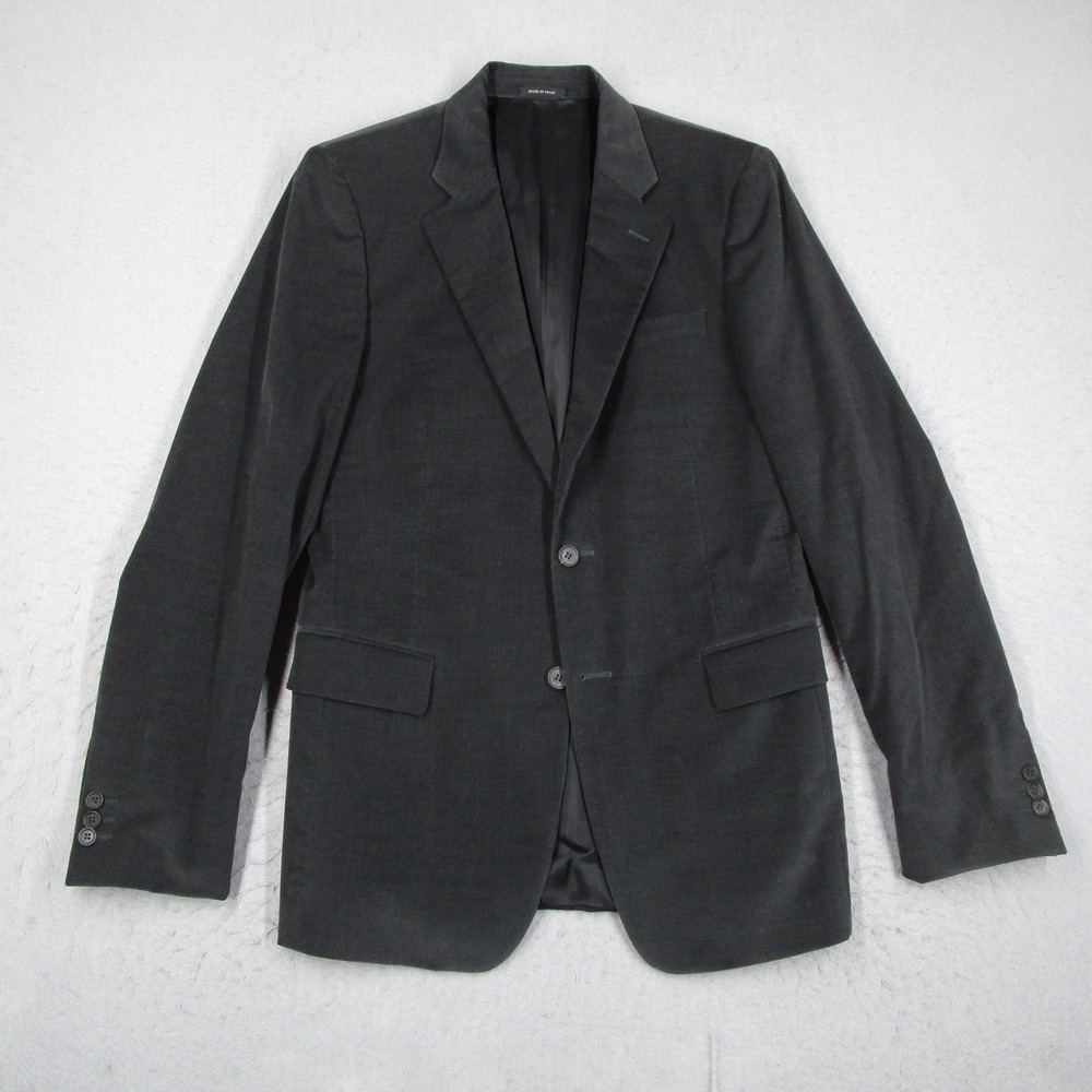 Miu Miu Mens Gray Cotton Corduroy 2 Button Suit Made in Italy Size 48 IT M6A055